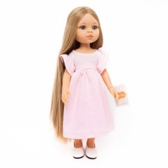 Šaty pro panenku Paola Reina a Minikane 32 cm - Pink Cotton - By Loli