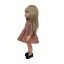 Šaty pro panenku Paola Reina a Minikane 32 cm By Loli - Classic - Brown Gold
