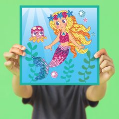 Diamantové malování mořská víla Kitfix - Junior 6+