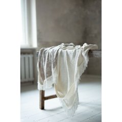 Dětská luxusní osuška s kapucí My Memi - Boho Leaves - Cream