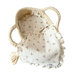 Peřinky pro panenku s volánky By Loli - Květiny