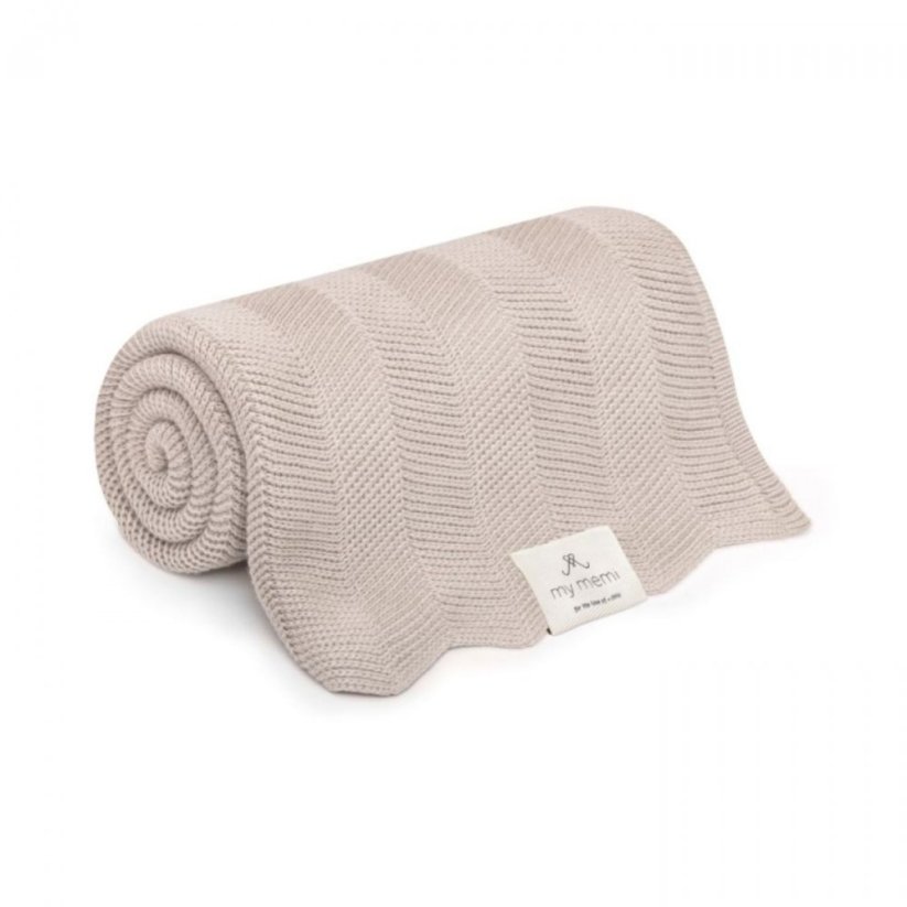 Bambusová deka My Memi - Light Beige fir