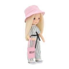 Látková panenka Orange Toys - Sweet Sisters Mia - Striped Jumpsuit