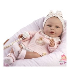 Realistické miminko s měkkým tělem 45cm De Cuna - Reborn Nala