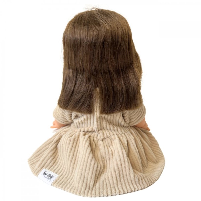 Šaty pro panenku 34 cm By Loli - Boho - Corduroy latte