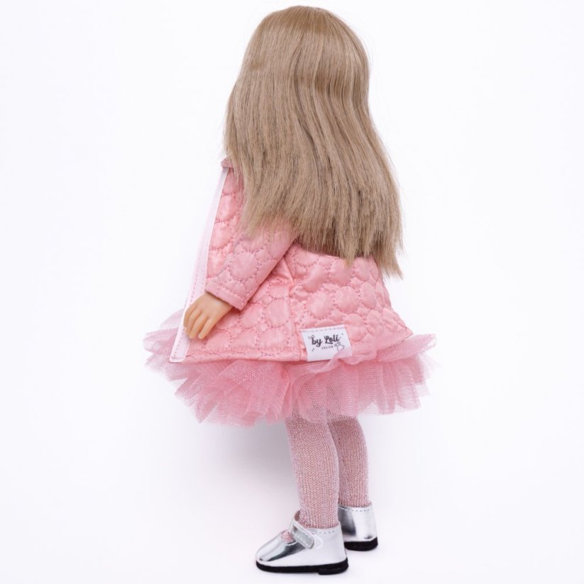 Kabátek pro panenku Paola Reina a Minikane 32 cm By Loli - Jacket Chic - Glitter