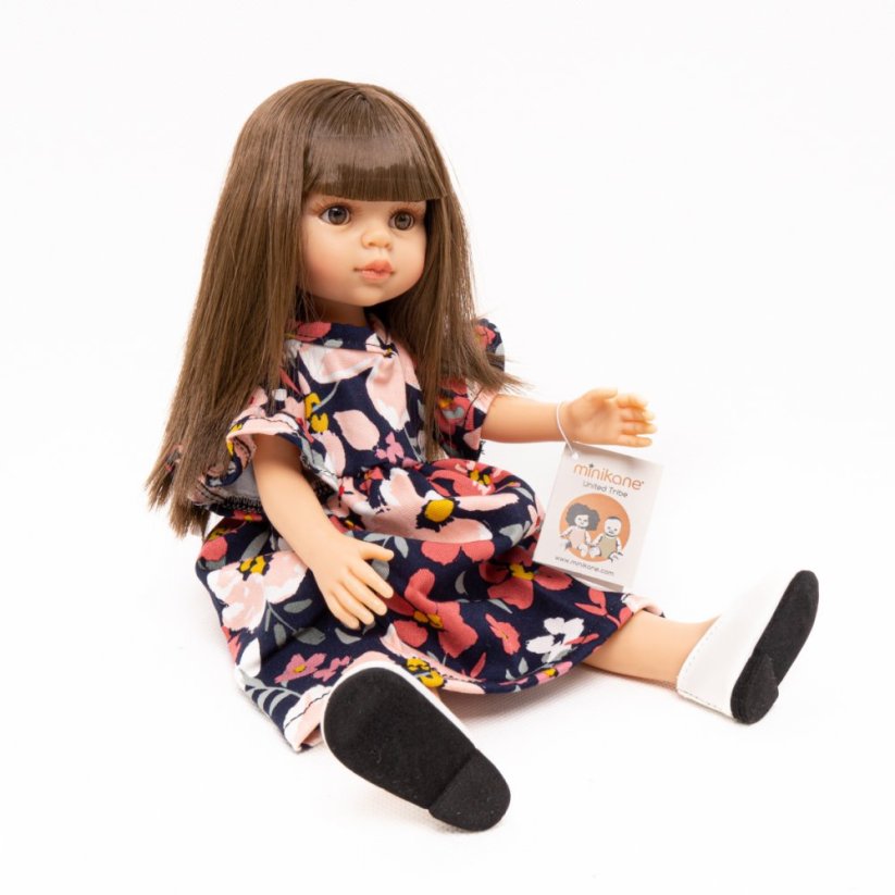 Šaty pro panenku Paola Reina a Minikane 32 cm - Pink Bloom - By Loli