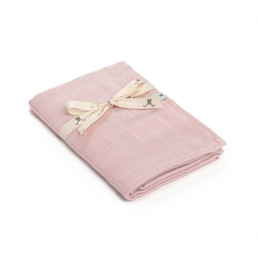 Bambusová plenka z mušelínu My Memi - Powder pink