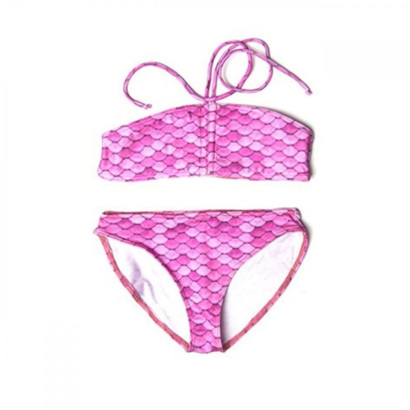 Plavky pro mořské panny Kuaki Mermaids - Princess Pink - XS 6-8 let