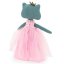 Látková žabka s extra ploutví 30 cm Cotti Motti Orange Toys - Fiona / Mermaid tail