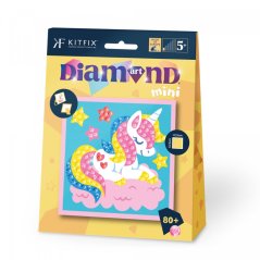 Diamantové malování pro nejmenší jednorožec Kitfix - Mini 5+