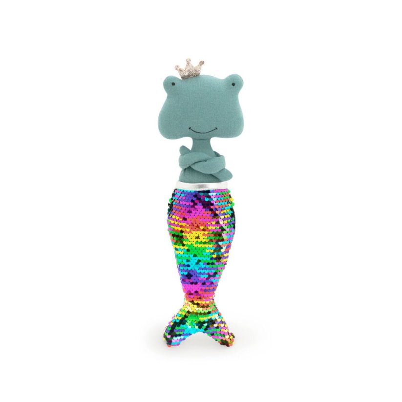 Látková žabka s ploutví 30 cm Cotti Motti Orange Toys - Fiona Mermaid tail