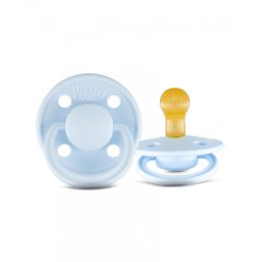 Dudlíky Rebael z přírodního kaučuku 2 ks - Pewter/Tiny Sky - 0-6 měsíců (velikost 1)