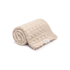 Deka ze 100% merino vlny My Memi - Wool Collection - Beige